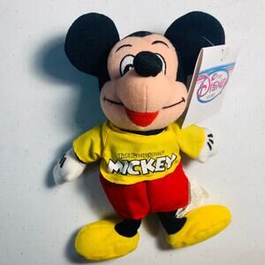 vintage The Disney Store mini bean bag plush stuffed Spirit of MICKEY MOUSE